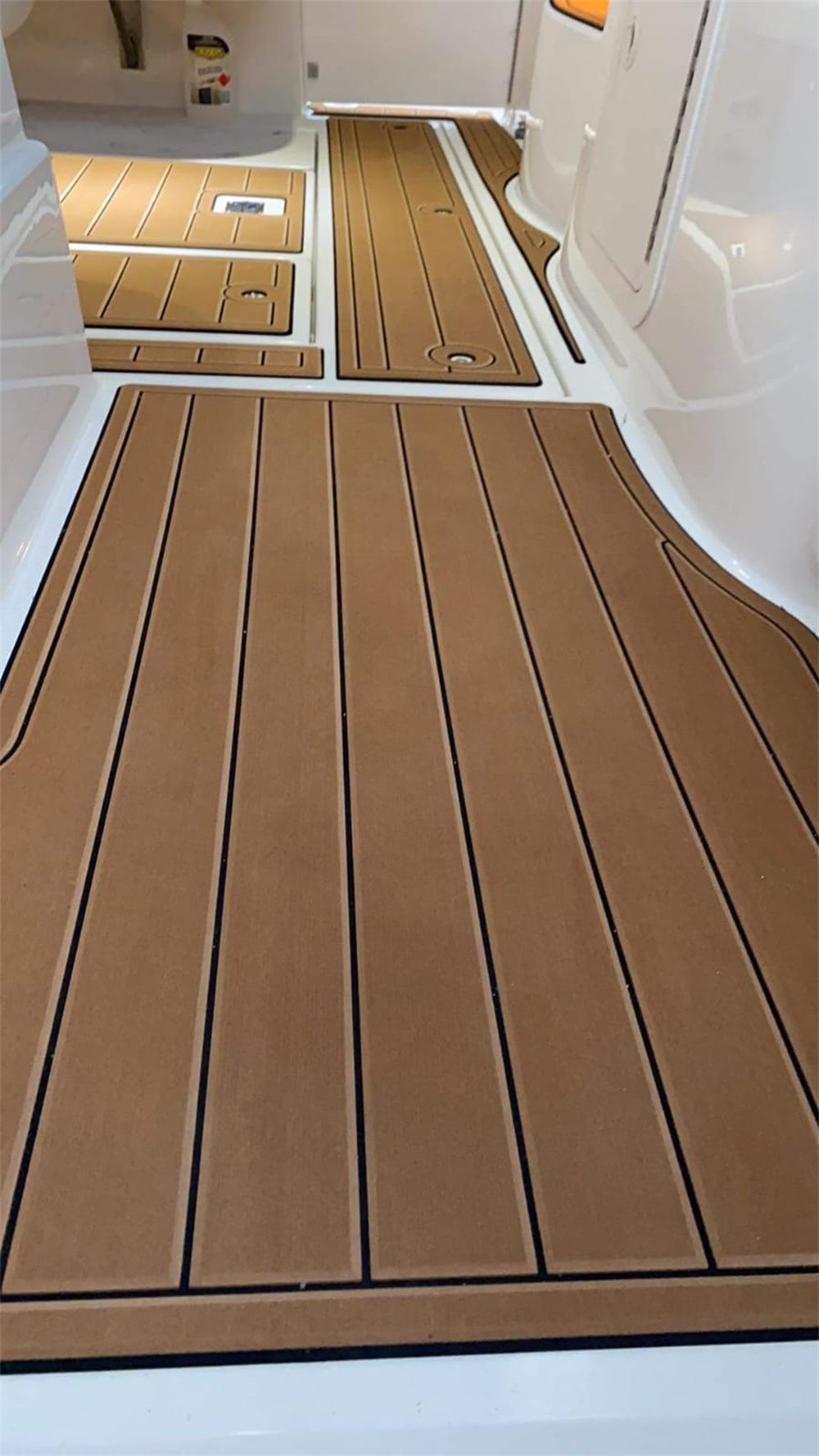 2000 Cruiser Yachts 3075 Express Swim Platform Cockpit Pad Boat EVA Teak Floor SeaDek MarineMat Gatorstep Style Self Adhesive - Image 7