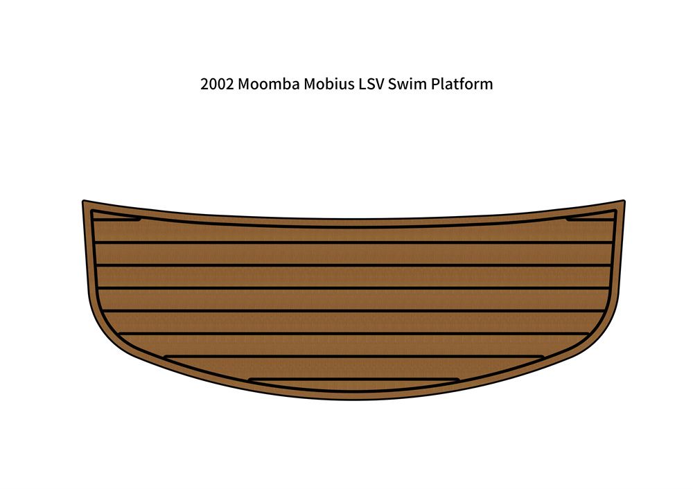 2002 Moomba Mobius LSV Swim Platform Step Pad Boat EVA Foam Teak Deck Floor Mat SeaDek MarineMat Gatorstep Style Self Adhesive - Image 1