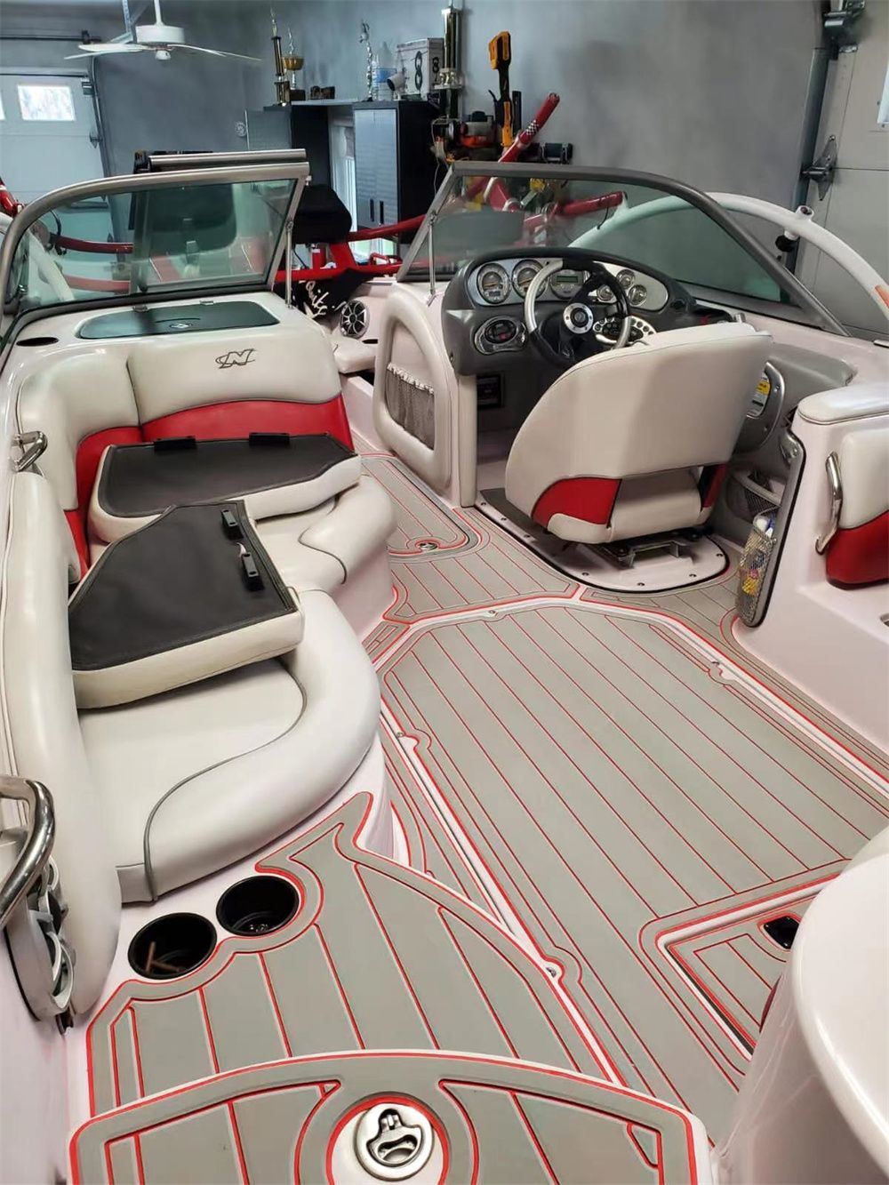 2006 Nautique SV211 Swim Platform Cockpit Pad Boat EVA Foam Teak Deck Floor Mat SeaDek MarineMat Style Self Adhesive - Image 3