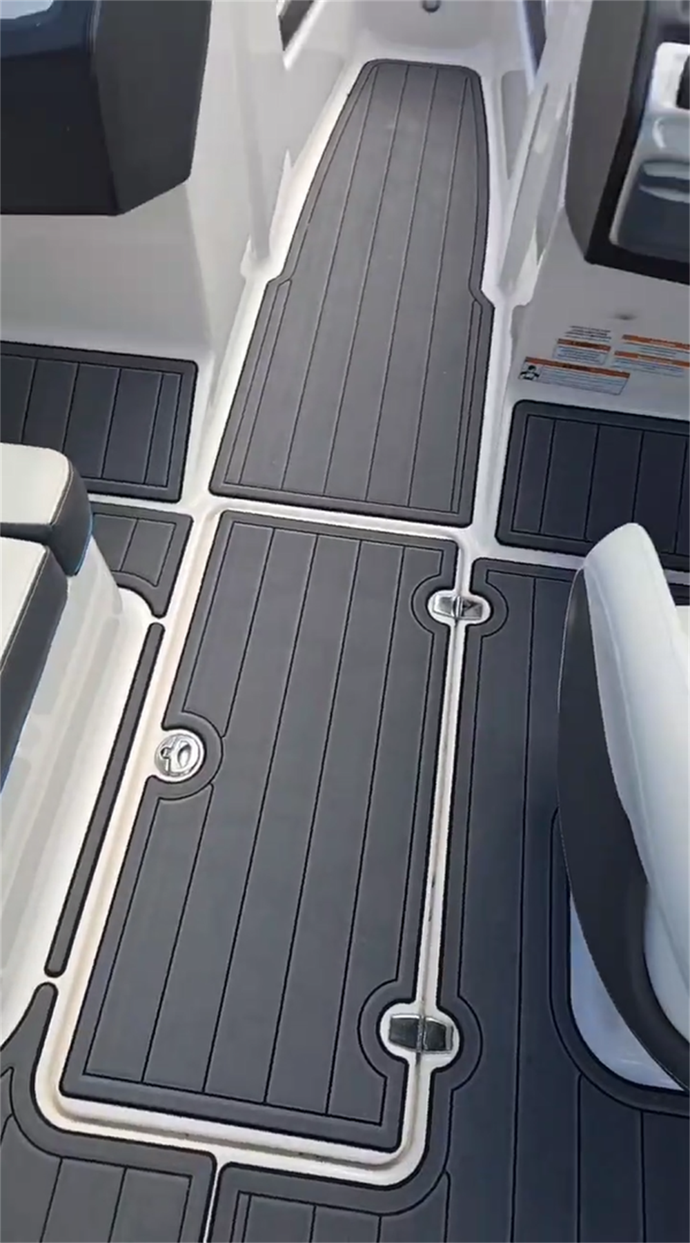 2016 Regal 1900 ES Swim Platform Cockpit Pad Boat EVA Foam Faux Teak Deck Floor Mat Seadek MarineMat Gatorstep Style Self Adhesive - Image 7