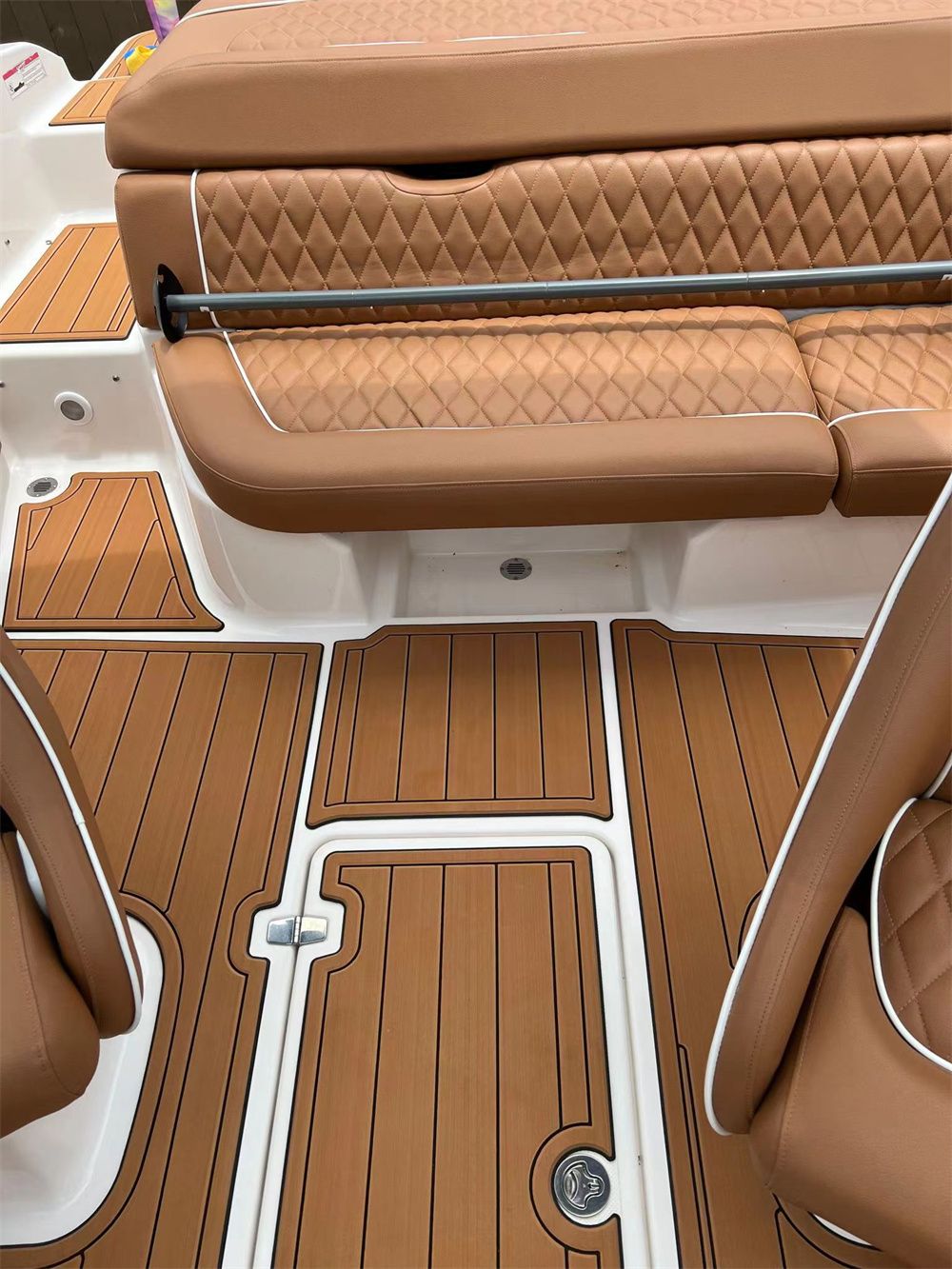 2001 Regal 1900 LE Swim Platform Cockpit Pad Boat EVA Foam Teak Deck Floor Mat SeaDek MarineMat Style Self Adhesive - Image 5
