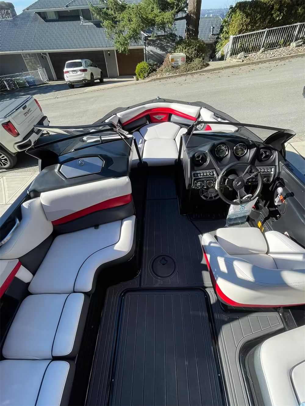 2015-2017 AXIS A22 Swim Platform Cockpit Pad Boat EVA Foam Teak Deck Floor Mat SeaDek MarineMat Style Self Adhesive - Image 3