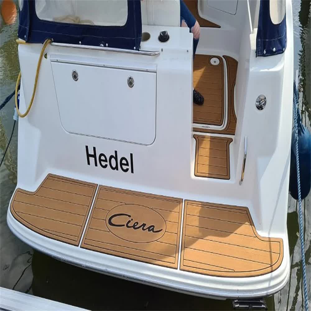 2000 Bayliner 2855 Swim Platform Cockpit Boat EVA Faux Foam Teak Deck Floor Pad - Image 2