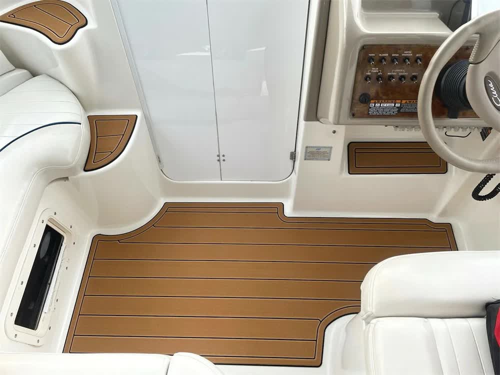 2000 Bayliner 2855 Swim Platform Cockpit Boat EVA Faux Foam Teak Deck Floor Pad - Image 4