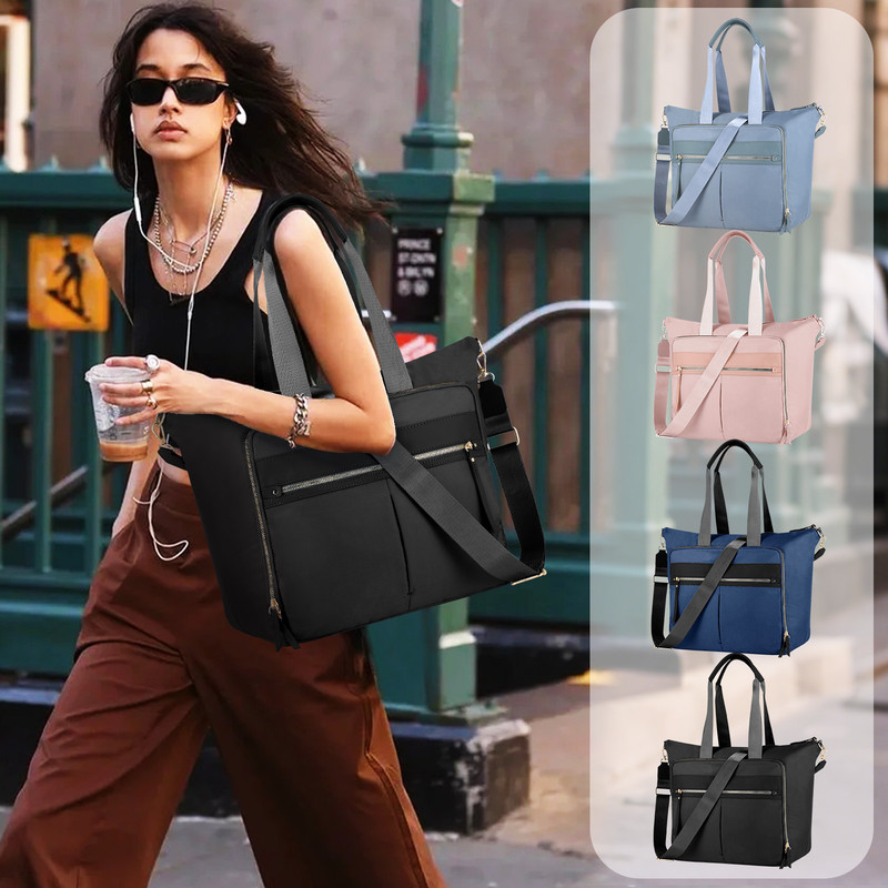 Travel Bag - Women's Travel Bag - Sports & Fitness Bag - Yoga Bag - Sports Bag - Carry-On Luggage - Waterproof & Durable - 40x21x34 cm - Dry/Wet Separation Luggage - Weekend Bag - black - Image 8