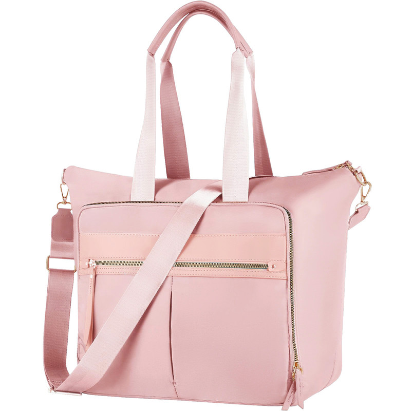 Travel Bag - Women's Travel Bag - Sports & Fitness Bag - Yoga Bag - Sports Bag - Carry-On Luggage - Waterproof & Durable - 40x21x34 cm - Dry/Wet Separation Luggage - Weekend Bag - Pink - Image 1