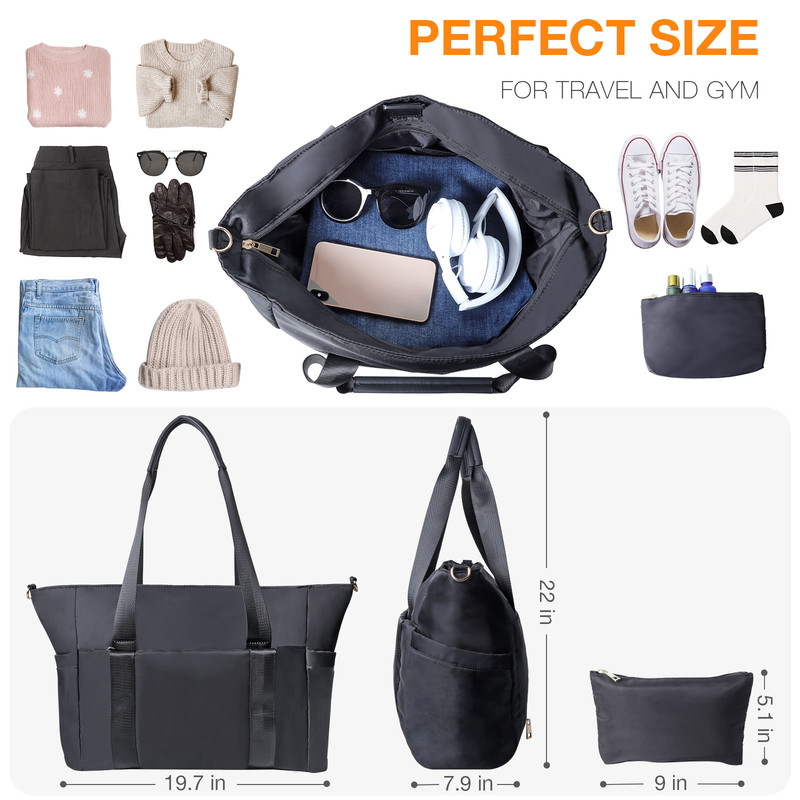 Travel Bags-Carry On Bag-Weekender Bags For Women-Duffle Bag For Travel-Gym Bag For Women-Overnight Bag-Hospital Bag For Women Labor Delivery-Gym Bag - Image 3