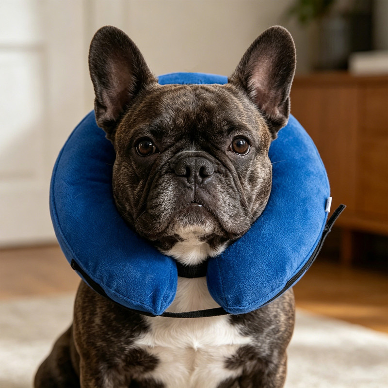 Inflatable Dog Cone Collar Alternative, Soft Dog Cone for Small Medium Large Dogs and Cats, Neck Recovery ECollar After Surgery,S - Image 6