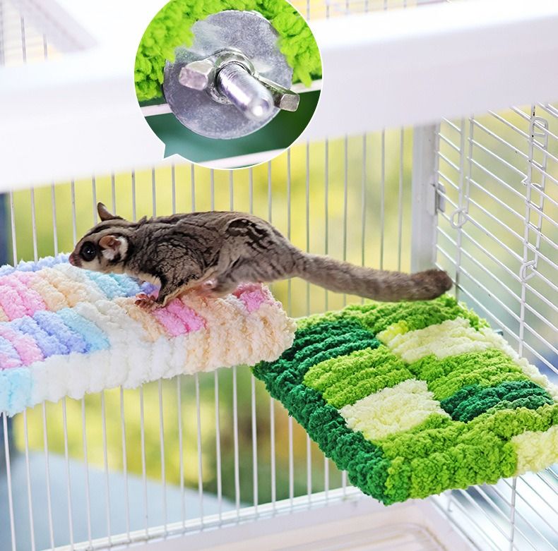 Thick Fleece Warm Heated Bird Perch Stand Winter Foot Warmer Toy for Parakeets Lovebirds - Image 5