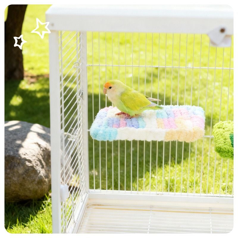 Thick Fleece Warm Heated Bird Perch Stand Winter Foot Warmer Toy for Parakeets Lovebirds - Image 6