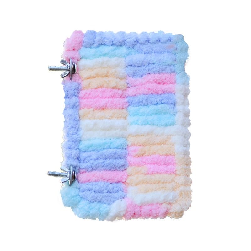 Thick Fleece Warm Heated Bird Perch Stand Winter Foot Warmer Toy for Parakeets Lovebirds GREEN - Image 1