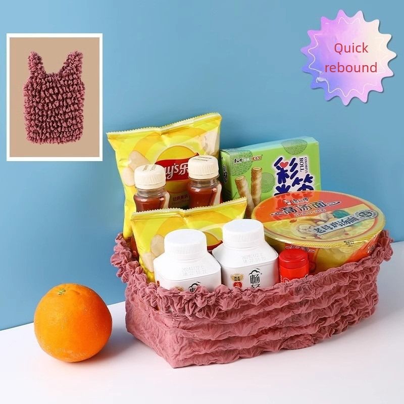 Magic Storage Bag, Multi-scene Organizer for Travel, Cosmetics, Kitchen, Desk, Bedroom & Living Room - Red - Image 4