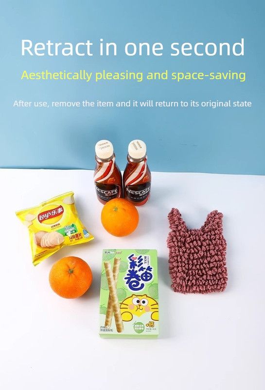 Magic Storage Bag, Multi-scene Organizer for Travel, Cosmetics, Kitchen, Desk, Bedroom & Living Room - Red - Image 5