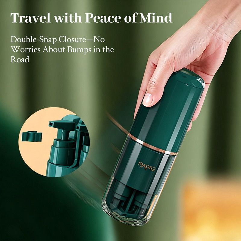 8-in-1 Portable Travel Toiletry Organizer Cup, Travel-Sized Toiletry Set for Business Trips and Vacations, Multifunctional All-in-One Travel Essentials - Green - Image 5