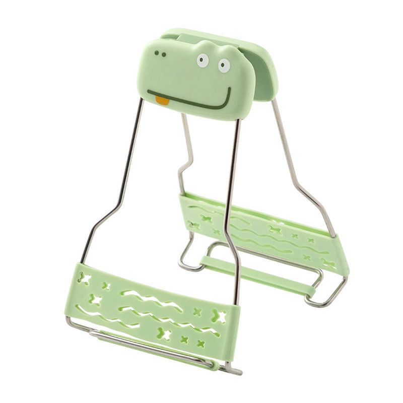 Adjustable-angle heat-resistant tongs, kitchen heat-resistant bowl tongs, silicone non-slip bowl tongs, stainless steel multi-purpose household tray lifter, multi-purpose kitchen tray lifter - Image 1