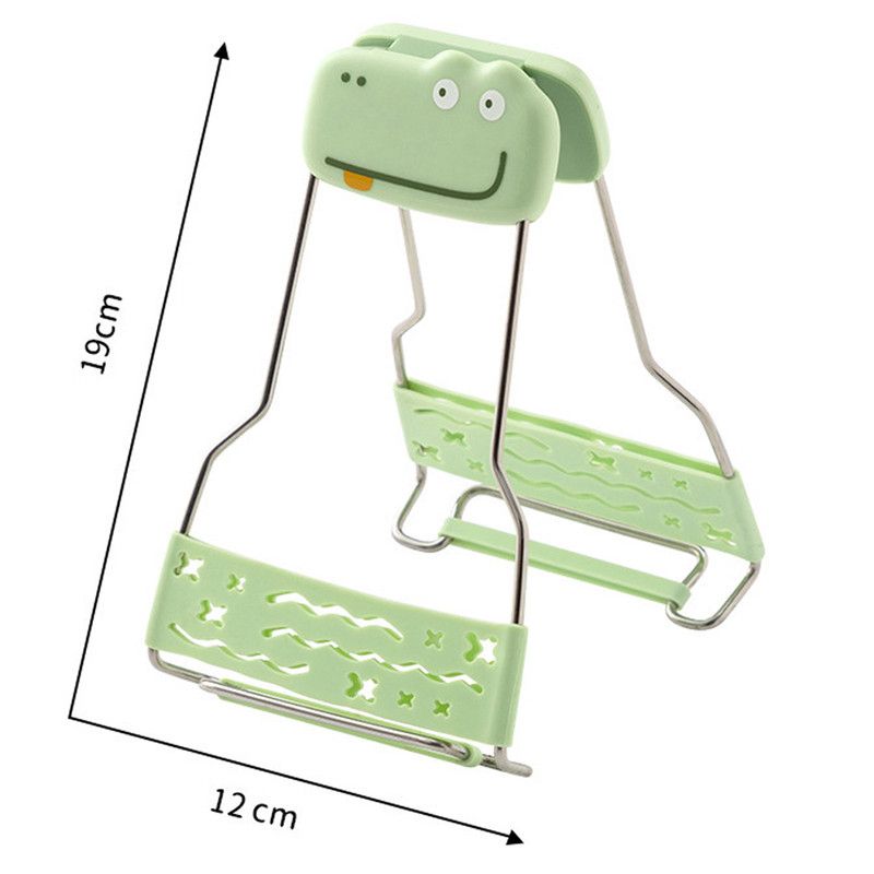 Adjustable-angle heat-resistant tongs, kitchen heat-resistant bowl tongs, silicone non-slip bowl tongs, stainless steel multi-purpose household tray lifter, multi-purpose kitchen tray lifter - Image 6
