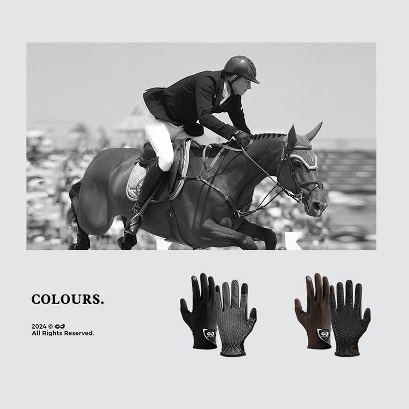 Equestrian Riding Gloves, Full-Palm Silicone Anti-Slip & Durable Touchscreen Model, Ice-Silk Cooling, Breathable, and UV-Protective, Suitable for Outdoor Sports, Driving, and Training—White-M - Image 4