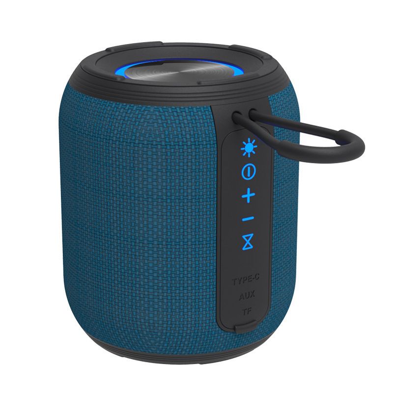 Outdoor Waterproof Portable Bluetooth Speaker, IPX5 Waterproof Subwoofer, 24-Hour Battery Life, RGB Lighting Wireless Speaker, Ideal for Camping and Home Use - White - Image 1