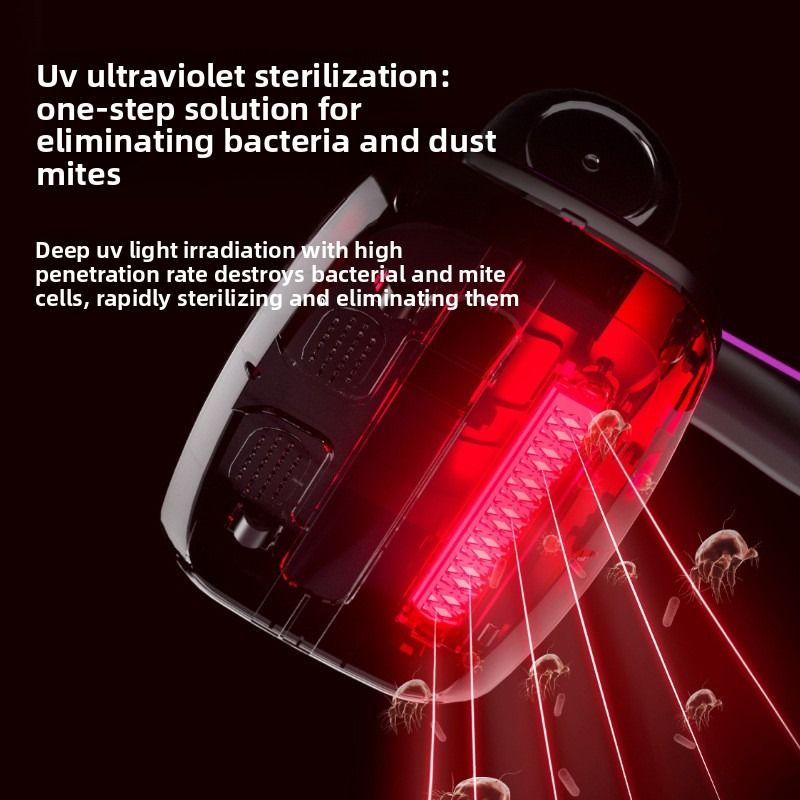 Home Wireless Dust Mite Remover, High-Powered Bed Vacuum, UV Sterilizing Fully Automatic Dust Mite Remover - Purple - Image 3