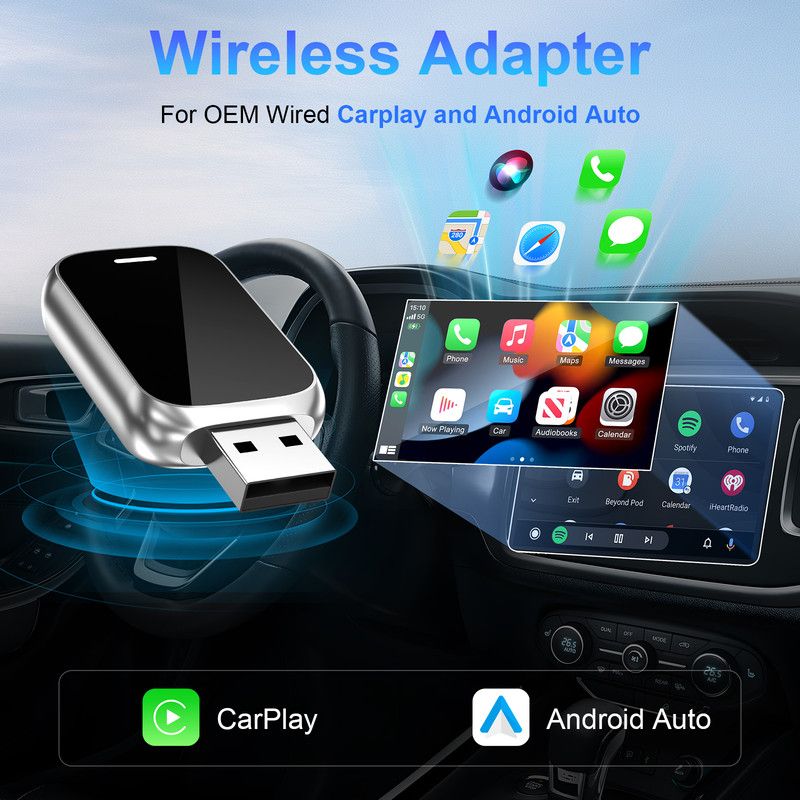 In-car wireless CarPlay adapter, plug-and-play - Image 7