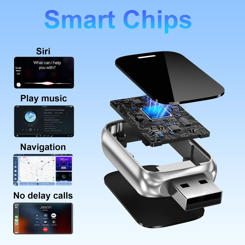 In-car wireless CarPlay adapter, plug-and-play - Image 8