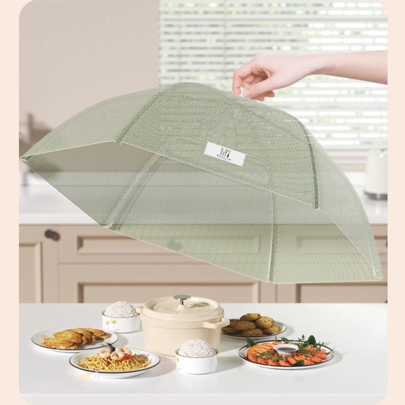 Foldable Mosquito-Proof Food Cover, Household Fly Screen, Fine-Mesh Breathable Dining Table Cover - Square - Image 8