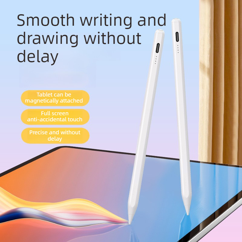 Magnetic iPad Capacitive Stylus, Compatible with Apple Tablets,  Replaceable Tip Drawing and Handwriting Stylus—3 Tips—White - Image 5