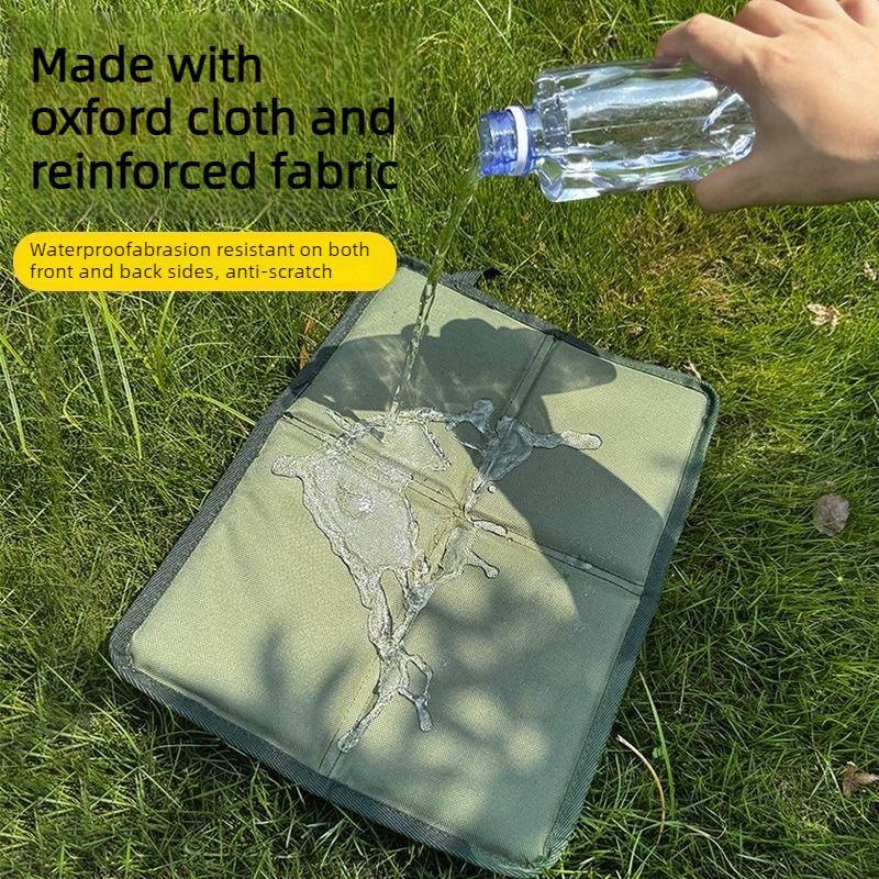 Portable Folding Outdoor Seat Cushion, Portable Insulated Seat Cushion for Camping, Picnics, and Hiking - Green - Image 3