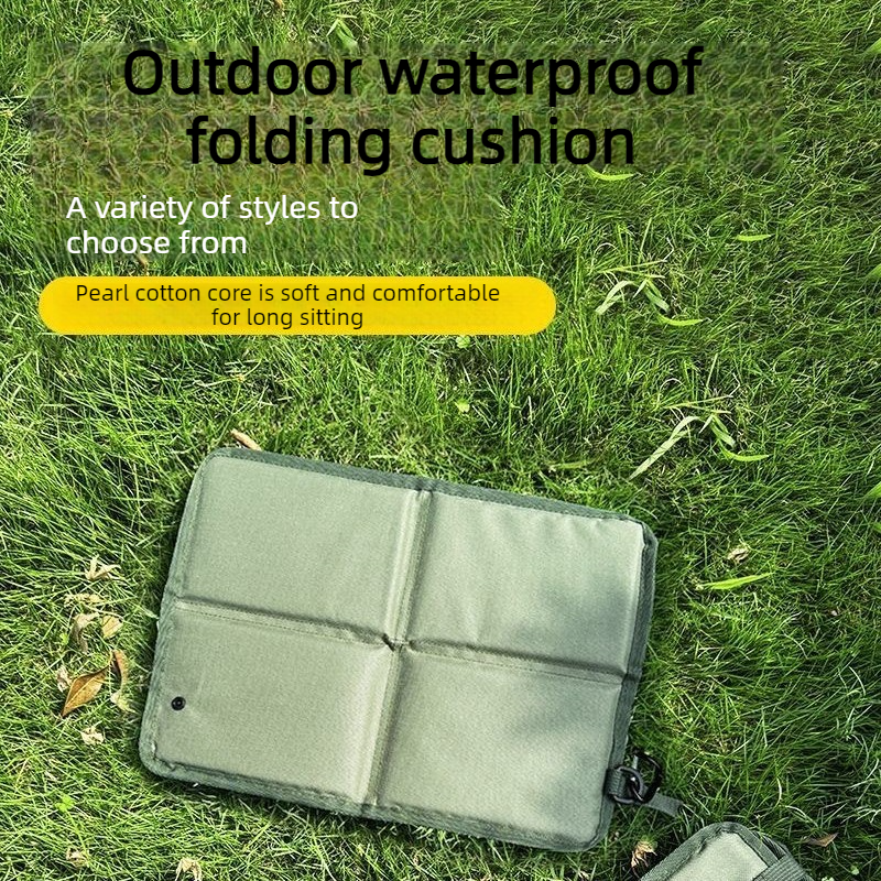Portable Folding Outdoor Seat Cushion, Portable Insulated Seat Cushion for Camping, Picnics, and Hiking - Green - Image 4