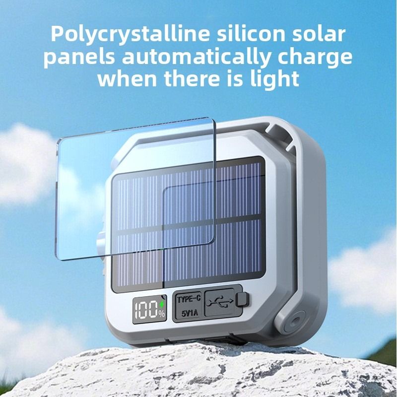 Solar Camping Light, 3-Level Color Temperature Adjustment, Waterproof Long-Lasting Outdoor Emergency Mood Light - White - Image 2