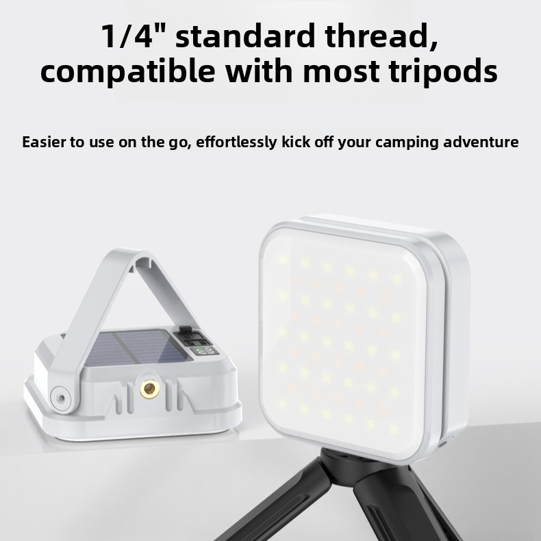 Solar Camping Light, 3-Level Color Temperature Adjustment, Waterproof Long-Lasting Outdoor Emergency Mood Light - White - Image 6