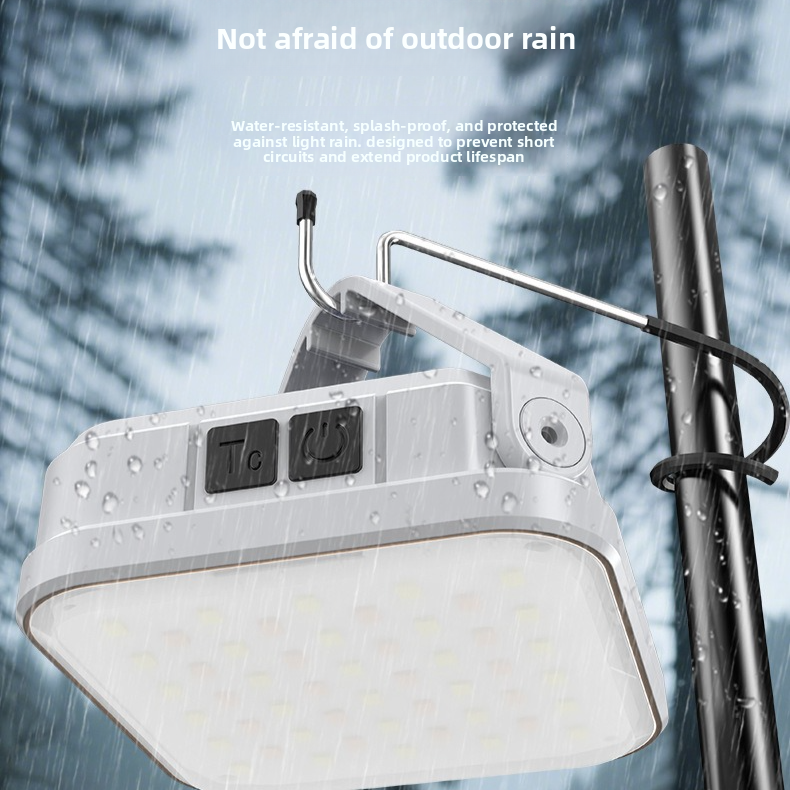 Solar Camping Light, 3-Level Color Temperature Adjustment, Waterproof Long-Lasting Outdoor Emergency Mood Light - White - Image 7