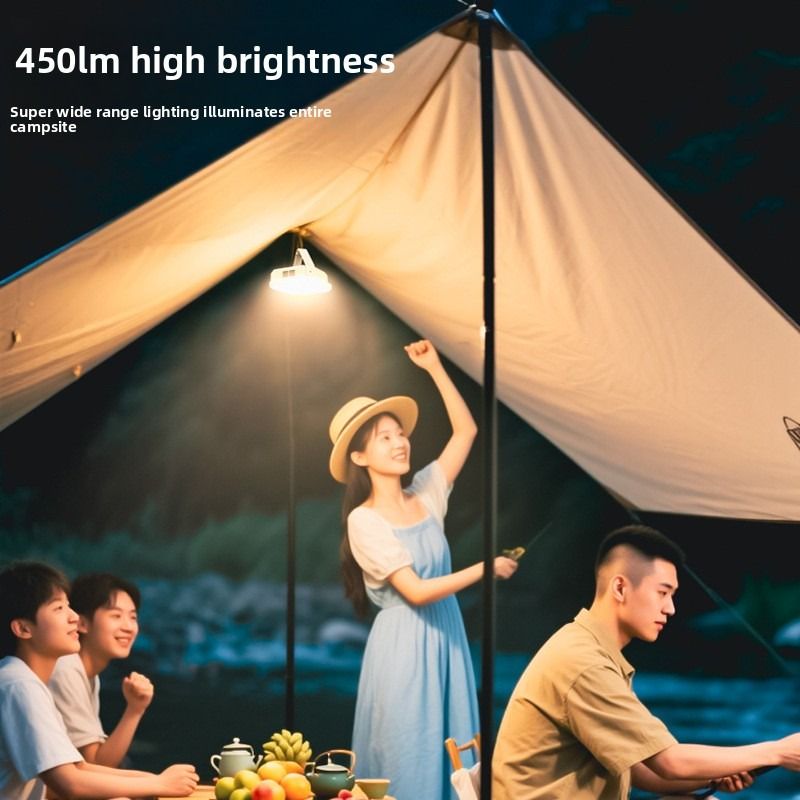 Solar Camping Light, 3-Level Color Temperature Adjustment, Waterproof Long-Lasting Outdoor Emergency Mood Light - White - Image 8
