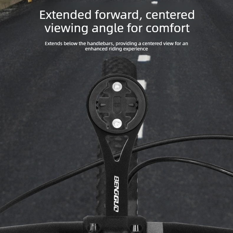 Lightweight Bike Computer Mount, One-Piece Extension Mount, Aluminum Alloy Cycling Mount - Blue - Image 5