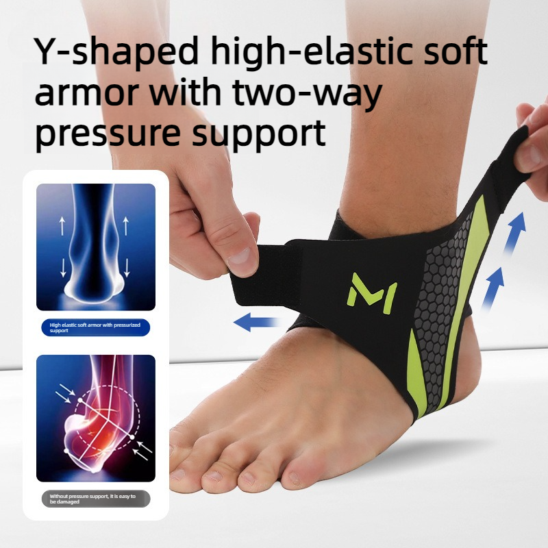 2-Pack Adjustable Compression Ankle Braces, Lightweight and Twist-Resistant - Gray - Image 2