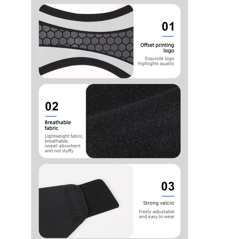 2-Pack Adjustable Compression Ankle Braces, Lightweight and Twist-Resistant - Gray - Image 7