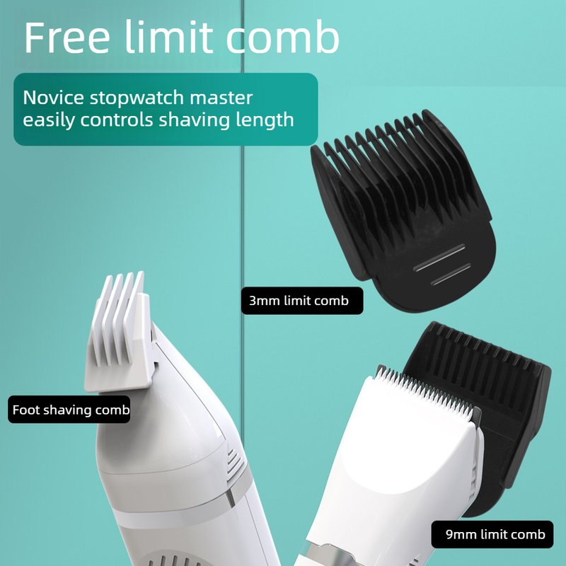 4-in-1 Pet Electric Clipper, Cat and Dog Hair Trimmer and Nail Grinder, Pet Grooming Supplies - White - Image 4