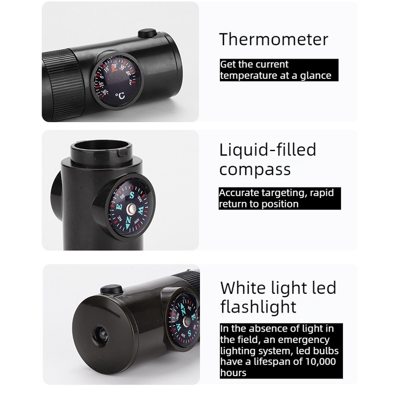 7-in-1 Outdoor Survival Whistle, 2-pack-Multifunctional Emergency Whistle, Portable Gear for Camping and Adventure - Image 3