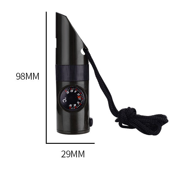 7-in-1 Outdoor Survival Whistle, 2-pack-Multifunctional Emergency Whistle, Portable Gear for Camping and Adventure - Image 5