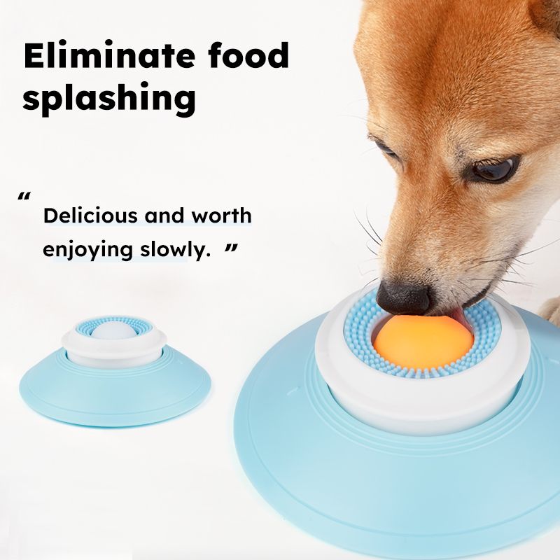 Pet Slow Feeder Bowl with Food Dispenser, Non-Slip, Universal Puzzle Feeder for Cats and Dogs - Yellow - Image 8