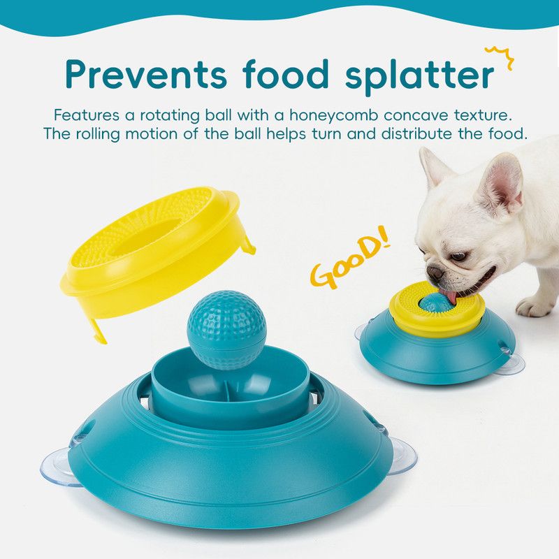 Slow Feeder Lick Bowl, Universal for Cats and Dogs, a Fun and Stimulating Feeding Tool - Red - Image 4