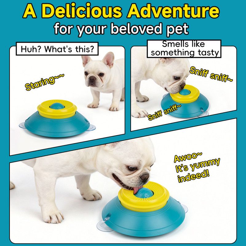 Slow Feeder Lick Bowl, Universal for Cats and Dogs, a Fun and Stimulating Feeding Tool - Red - Image 6