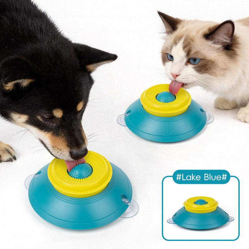 Slow Feeder Lick Bowl, Universal for Cats and Dogs, a Fun and Stimulating Feeding Tool - Green - Image 1