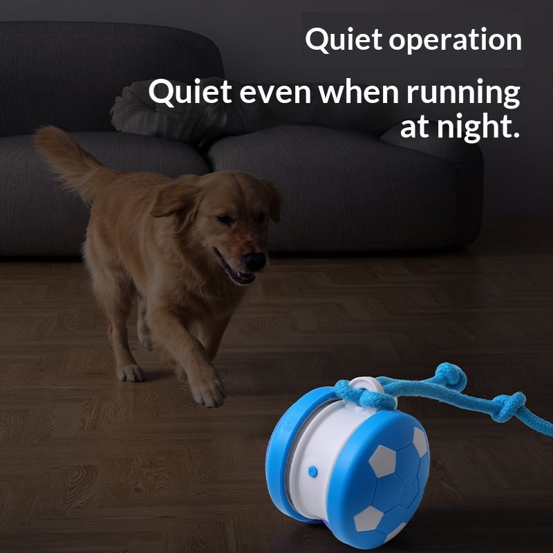 Smart Self-Rolling Pet Toy, Durable Chew Ball for Cats and Dogs to Keep Themselves Entertained - Blue - Image 7