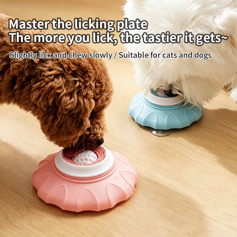 Slow Feeder Bowl for Pets, Non-Slip Puzzle Feeder for Cats and Dogs - Pink - Image 3
