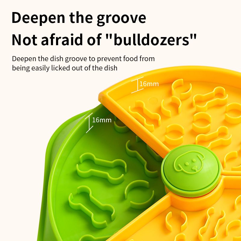 Large 360° Rotating Double-Layer Slow Feeder Bowl, 27 cm, Puzzle Feeder for Cats and Dogs - Image 7