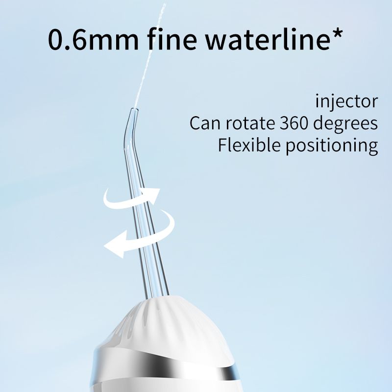 Portable Electric Water Flosser, 3-Speed High-Pressure, Orthodontic Home Oral Care Water Flosser - Black - Image 8