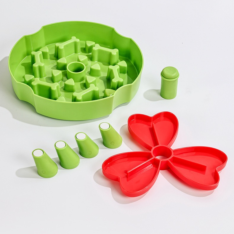 Detachable Rotating Slow-Feeding Pet Bowl, Non-Slip and Choke-Proof Feeding Bowl - Blue - Image 3