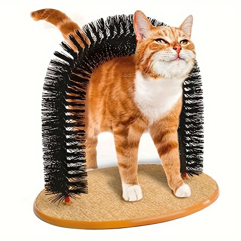 Multifunctional Cat Arch Scratcher, Durable Scratching Post, and Cat Grooming Toy - Image 1