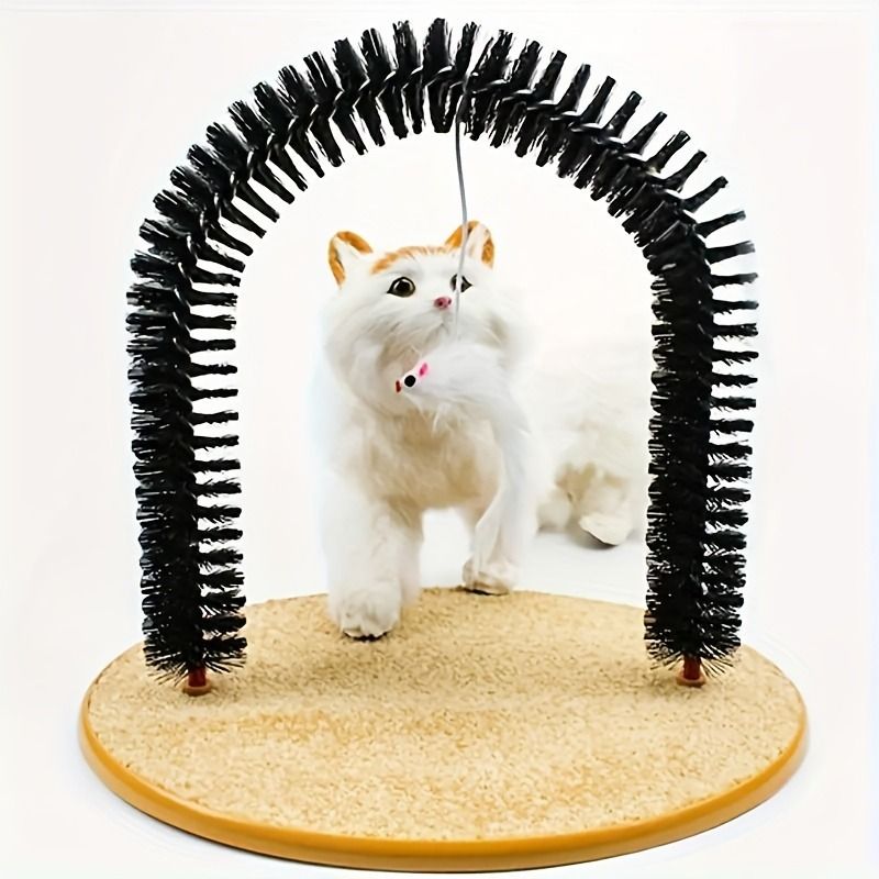 Multifunctional Cat Arch Scratcher, Durable Scratching Post, and Cat Grooming Toy - Image 5